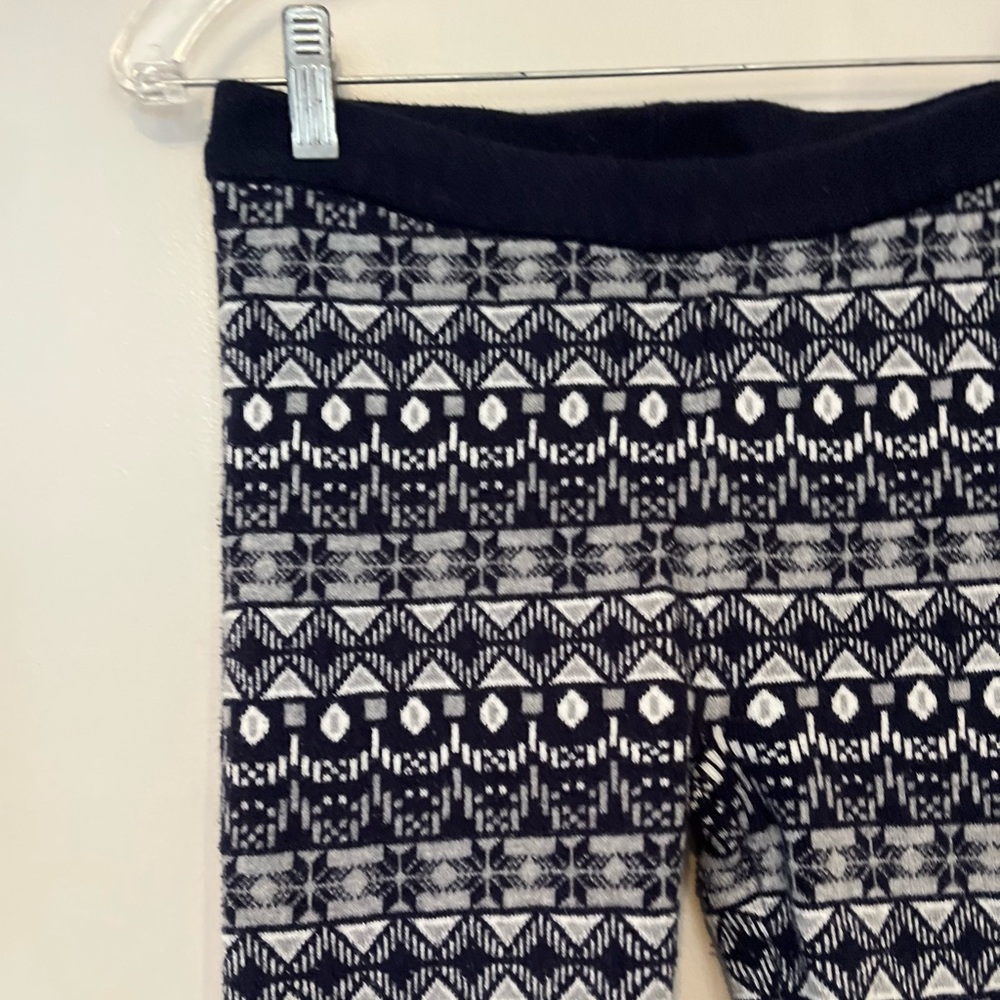 Forever 21 Sweater-Style Leggings – Blue & White, Size Medium - Picture 4 of 5